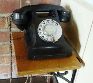 You remember, rotary phones. Came in every shade of black,